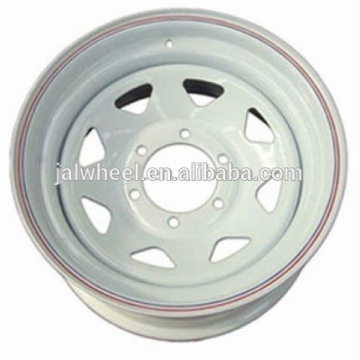 2016 hot sale white trailer wheel steel wheel